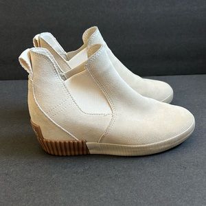 SOREL X CALIA Women's Out 'N About Slip-On Waterproof Wedge Booties